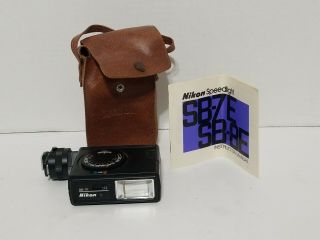 Rare Nikon Sb - 7e Flash Speed Light W/ Socket