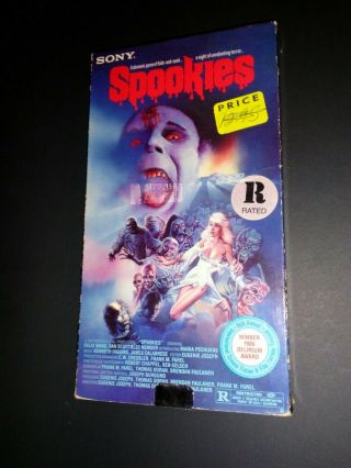 Spookies Vhs Tape Rare Horror