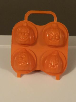 Vintage Rare Jello Jigglers Pumpkin Halloween Mold Jack - O - Lantern Shot