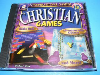 Rare - Christian Games (pc,  1999) Bible Ball Adventures With Chickens