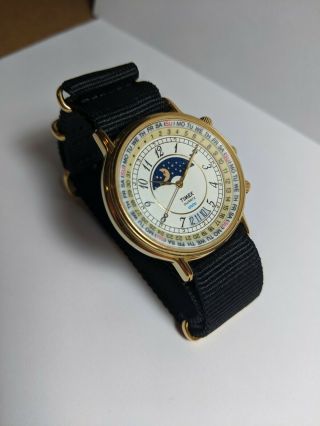 Timex Sun And Moon Perpetual Calendar Watch - Vintage & Rare