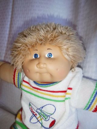 Vintage Cabbage Patch Kids 17 " Oaa Inc.  1982 Coleco Beige Yarn Hair Doll