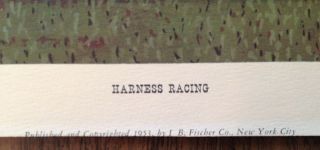 2 Vintage 1953 I.  B.  Fischer Co.  Prints By Cole Country Fair & Harness Racing 3