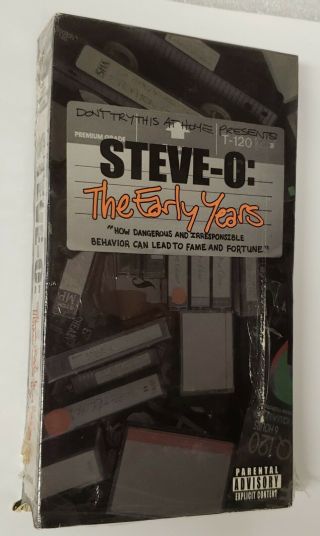 Steve - O The Early Years Vhs Oop Very Rare Jackass Self Exploitation Scarce Htf