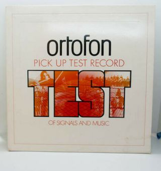 Vintage Ortofon Pick Up Test Record Of Signals & Music Rare
