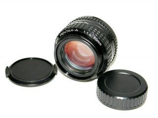 Pentax SMC PENTAX - A 50mm f/1.  4 MF Prime Lens K Mount - Shape - Rare 2