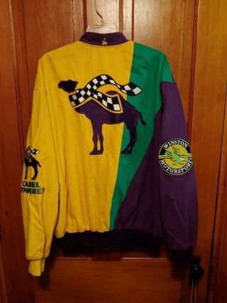 Rare Jimmy Spencer Smokin’ Joe’s Team Racing Jacket Camel Powered Size XL Cotton 2