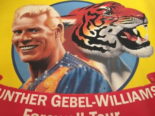 Ringling Rbbb Circus Poster - Gunther Gebel - Williams - 1990 Rare 2sheet