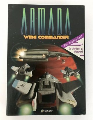 Wing Commander Armada Big Box Complete Ibm Pc 3.  5 " Floppy Dos Rare Computer Game