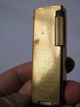 Vintage Zaima Crafton Gold - Tone Cigarette Lighter Japan Electronic - Rare