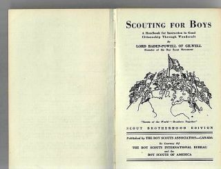 RARE SCOUTING FOR BOYS BADEN POWELL SCOUT BROTHERHOOD EDITION 2