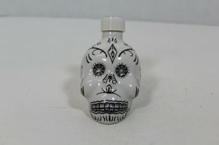 Kah Tequila 50 Ml Day Of The Dead Skull Empty Bottle Rare Ceramic Anfora 2013