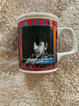 Rare The Beatles Ringo Starr Coffee Mug Cup 1991 Apple Corps