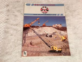 Rare 1970s Little Giant Cranes Deales Sales Brochure Ad