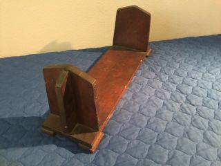 Antique Bookrack Bookstand Mahogany Handmade Arts And Crafts Mission Gothic