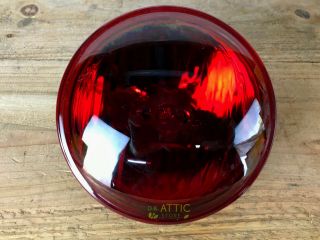 Rare Federal Signal Twinsonic Lightbar RED Westinghouse Bulb - 2