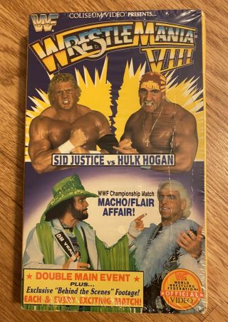 Wwf - Wrestlemania 8 (vhs,  1992) Coliseum Release Rare