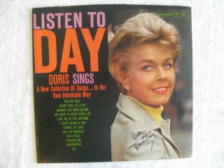 Doris Day - Rare Autographed Record Album - Vintage Lp Hand Signed By Legend Day