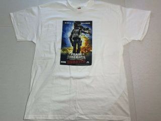 Rare Vintage 2005 Team America World Police Unrated T - Shirt Size Xl Promo Shirt
