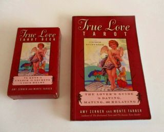 The True Love Tarot Rare 78 Cards & Full Size Guidebook Amy Zerner Monte Farber