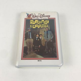 Rare Vintage Walt Disney Home Video Beta Cassette Tape No Deposit