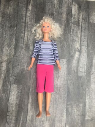 Barbie My Life Size Doll 1976 1992 Totally 90’s Heart Eyes Permed Bangs 2