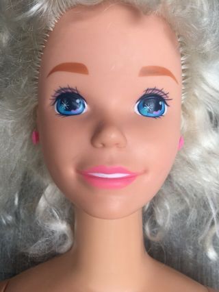 Barbie My Life Size Doll 1976 1992 Totally 90’s Heart Eyes Permed Bangs 3