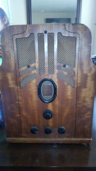 Vintage Antique Philco Model 610 Cathedral Vacuum Tube Radio 1930s
