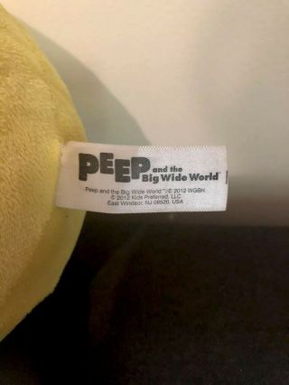 Peep And The Big Wide World Plush Doll Rare EUC 2012 WGBH 3
