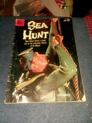 Sea Hunt 6 Dell Comics 1960 Silver Age Rare Photo Cover Lloyd Bridges Tv Show