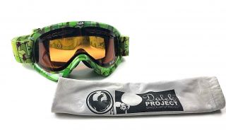 Dragon Dalek Project Limited Edition Snow Ski Goggles 2515 Of 3000 Rare Green