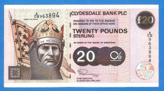 Scotland 20 Pounds 2003 Series Acb963894 Rare