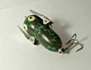 Vintage Heddon Tiny Crazy Crawler Bullfrog Topwater Bass Fishing Lure