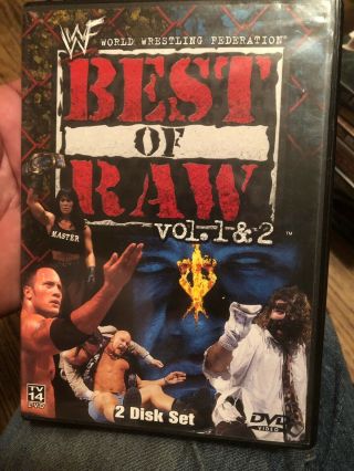 Wwf Dvd Best Of Raw Vol 1 & 2 Pro Wrestling Wwe 2 - Disc Set Rare Classic