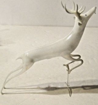Antique German Handblown Reindeer Christmas 5 "