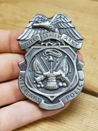 Vietnam Era Army Military Police Badge Full Size Brest Badge Obsolete Rare 1970s