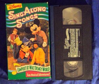 Disney Sing Along Songs Campout At Walt Disney World Vhs Rare