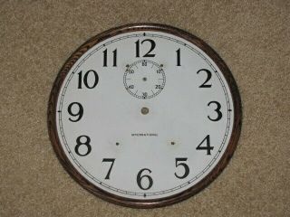 Antique International Time Recorder Clock Dial