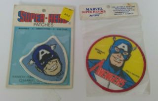 1979 1984 Vintage Marvel Captain America Embroidered Patches Rare Vhtf