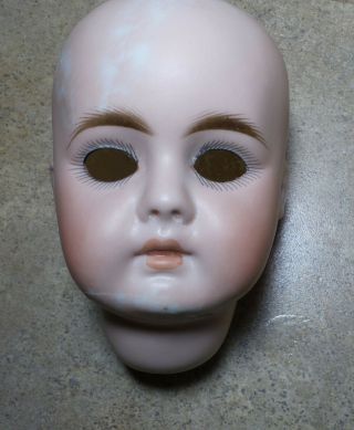 ANTIQUE Mystery BELTON Closed MOUTH German? French? BISQUE DOLL Socket HEAD 2
