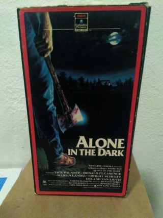 Alone In The Dark Vhs 1982 Jack Palance Horror Classic Slasher Gore Rare Htf Oop