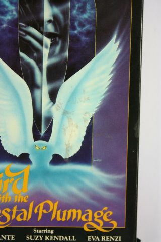 The Bird With The Crystal Plumage VHS Dario Argento Rare Horror Movie 2