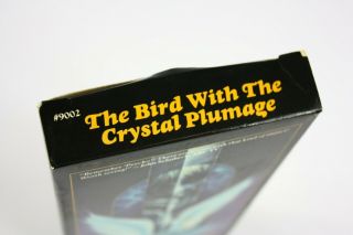 The Bird With The Crystal Plumage VHS Dario Argento Rare Horror Movie 3