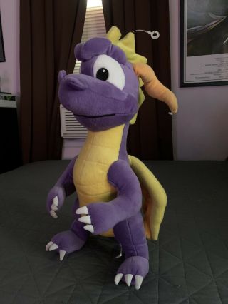Rare Universal Studios 2001 Spyro The Dragon Plush 18 " Sony Playstation Large