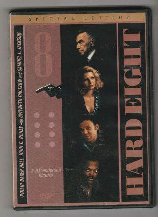 Hard Eight Dvd Wide & Full Screen Paul Thomas Anderson John C.  Reilly Rare Oop