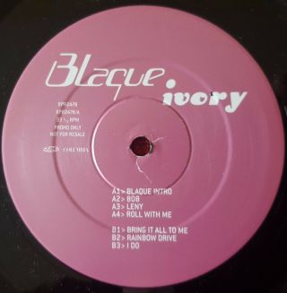 Pop R & B BLAQUE Ivory VERY RARE 1999 PROMO LP DESTINY ' S CHILD TLC R.  KELLY 3