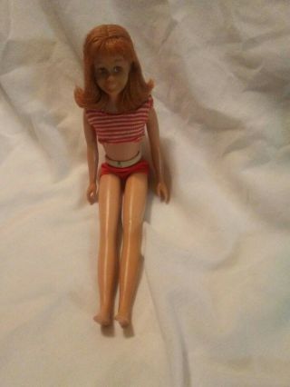Vintage Scooter Skooter Doll Barbie Mattel 1963 Freckles Hair Style