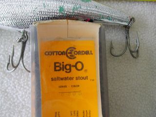 Vintage COTTON CORDELL BIG - O Saltwater Stout Lure still in Orig.  Box - 3