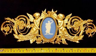 French Antique Louis Xvi Gold Gilt Dore Resin Wall Door Moulding Decoration