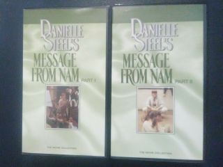 Message From Nam 1 & 2 Vhs Videocassette Danielle Steel Video Tape Rare Vietnam